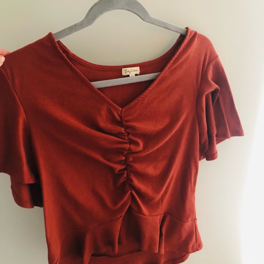 Burnt orange/red Top